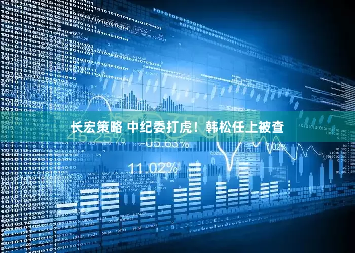 长宏策略 中纪委打虎！韩松任上被查